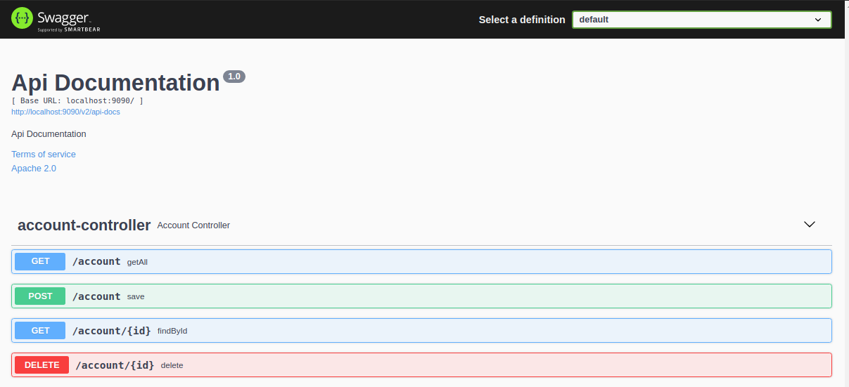 CachingService Account methods.