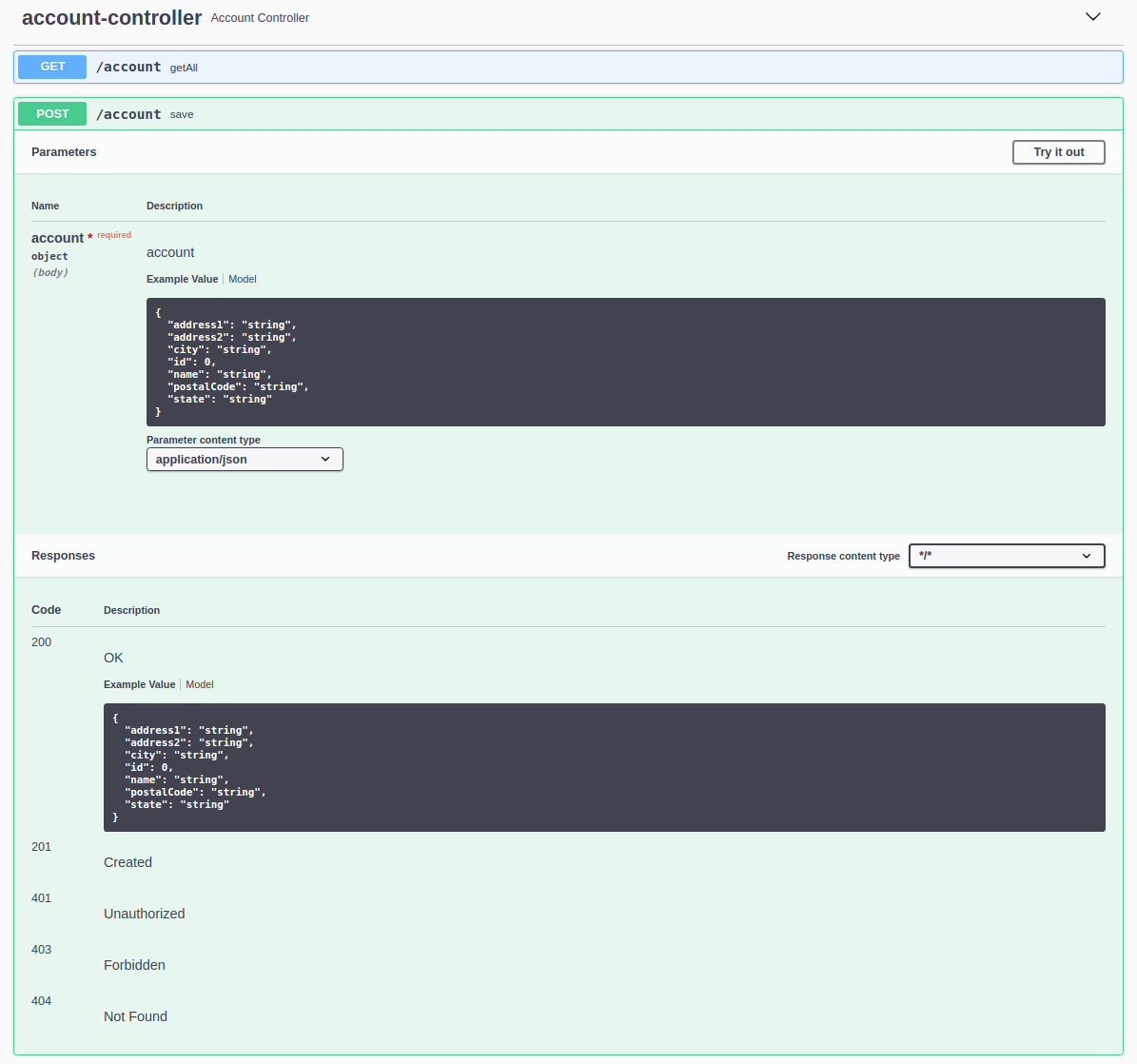 CachingService save method.