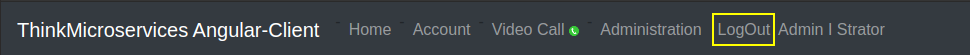 Angular Client LogOut.