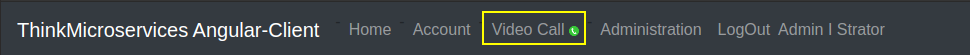 Angular Client Video Call.