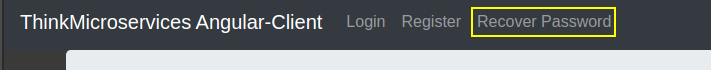 Angular Client Password Recovery.